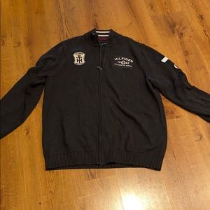 Tommy Hilfiger Moc neck full zip cardigan XXL